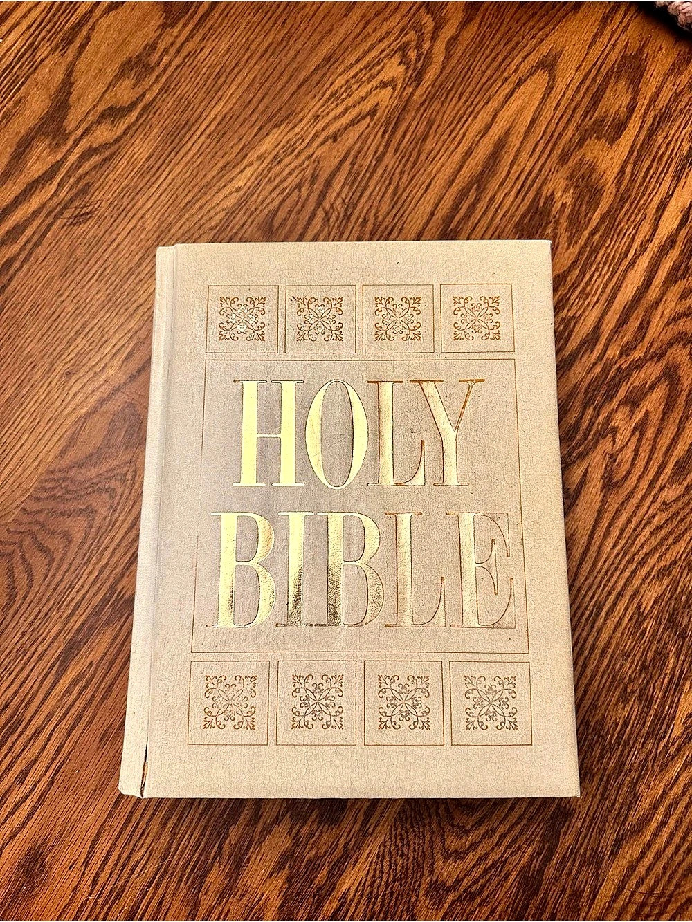 R.H. McKim King James Version Holy Bible Illustrated Bible Tan Gold
